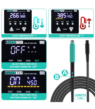 هویه میکروسولدرینگ 120 وات سوگون SUGON T21 T210