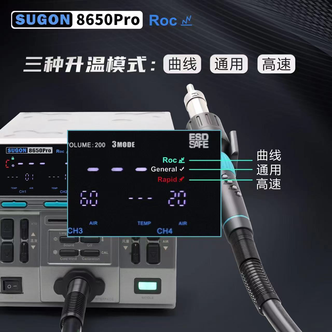 هیتر 1300 وات سوگون SUGON 8650 PRO ROC 2024